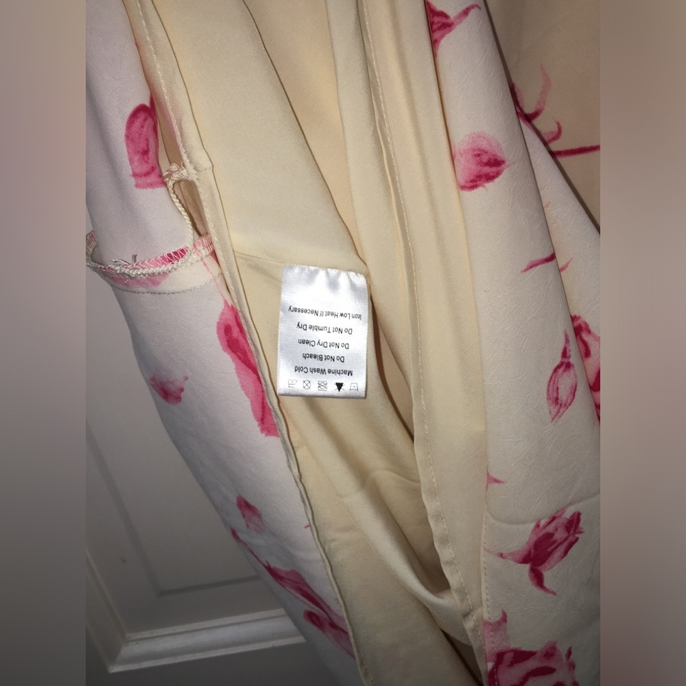 Princess Polly Mangoes Floral Print Cream Pink Maxi Long Skirt - Picture 8 of 12